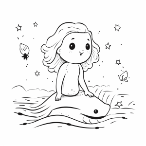 Mermaid - Mermaid coloring page