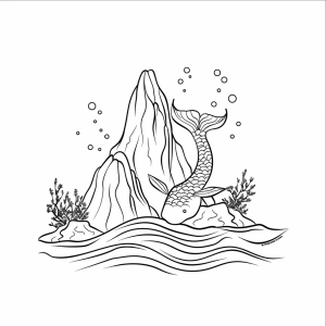 Mermaid - Mermaid adventures to color in