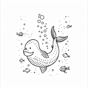 Mermaid - Mermaid drawing for creative children