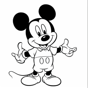 Mickey Mouse adventures - Mickey Mouse Adventure Coloring Page