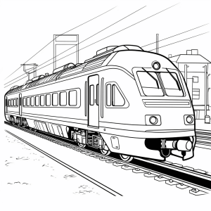 Model railroad - Railroad Adventure Coloring Page