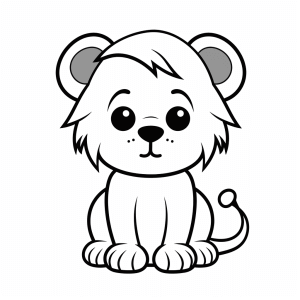 Monkey - Cute monkey coloring picture