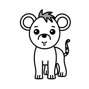 Monkey - Jungle monkeys to color in