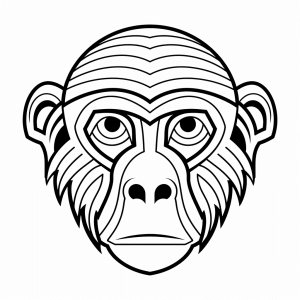 Monkeys - Discover the world of the jungle with our monkey mask for children