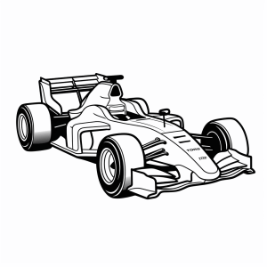 Motorsport - Racing car coloring page for kids