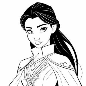 Mulan - Mulan Heroes Adventure Coloring Page