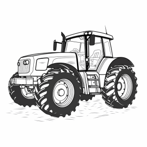 NewHolland - Tractor coloring page for children