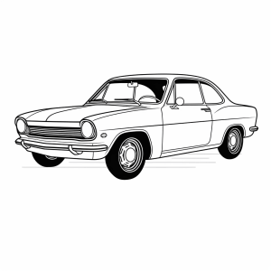 Opel - Classic car design for coloring