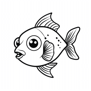 Ornamental fish - Colorful ornamental fish coloring pictures for children