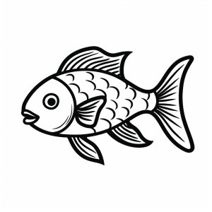 Ornamental fish - Ornamental fish coloring page - Dive into an ocean of creativity