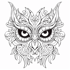 Owl - Playful owl mask for children