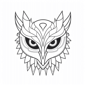 Owl - Imaginative owl mask for children