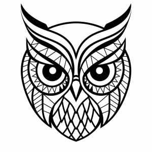 Owl - Immerse yourself in the realm of owls with fun masks for children