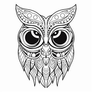 Owl - Imaginative owl mask for children