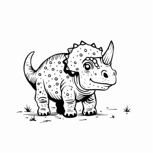 Pachycephalosaurus - Pachycephalosaurus coloring page for kids