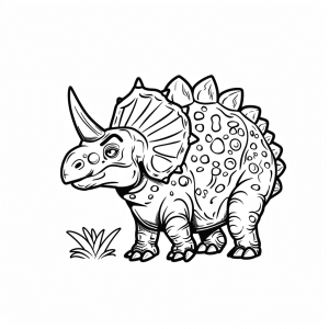 Pachycephalosaurus - Pachycephalosaurus coloring page for kids