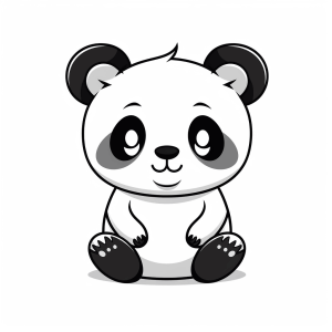 Panda - Panda coloring page for creative fun