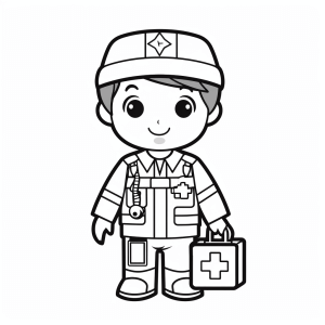 Paramedic - Paramedic coloring page