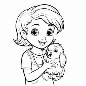 Parrot - Cute parrot coloring page