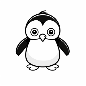 Penguin - Penguin coloring fun for children