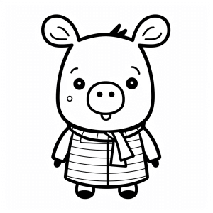 Peppa Wutz - Peppa drawing fun to print out