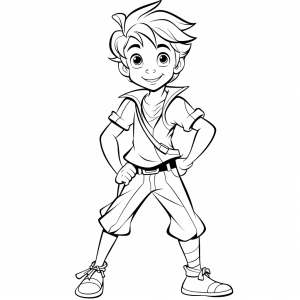 Peter Pan - Peter Pan adventure coloring page