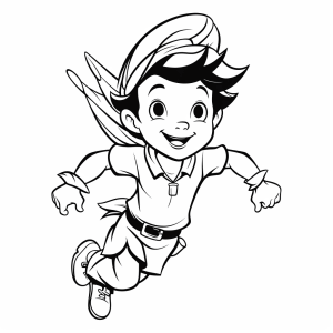 Peter Pan - Peter Pan adventure coloring page