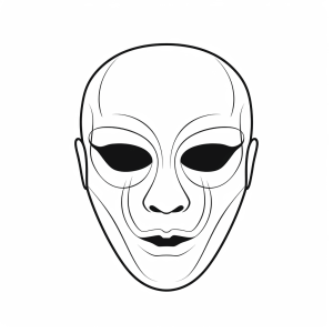 Phantom of the Opera - Phantom Opera face mask for children