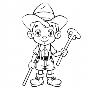 Pinocchio - Pinocchio drawing adventure to color in