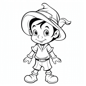 Pinocchio - Pinocchio coloring adventure for children