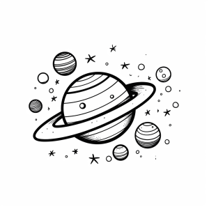 Planets - Discover the universe: planets to color in