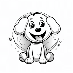 Pluto - Joy of Pluto puppy drawing