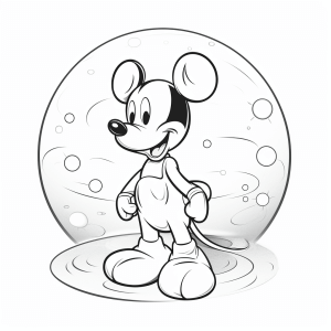 Pluto - Pluto space adventure coloring page