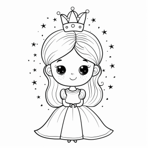 Princess coloring page - Princesses coloring picture for children