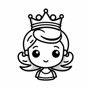 Princess crown - Princess crown coloring page