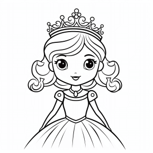 Princess dance - Dancing princess coloring page