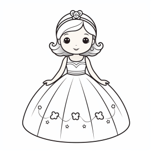 Princess dress - Princess in a fairytale dress