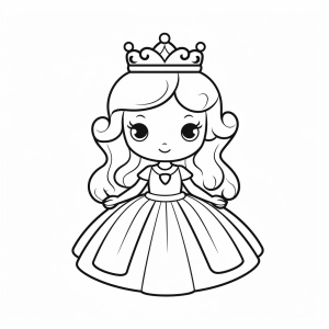 Princess - Fairy princess coloring page