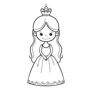 Princesses and castles - Princesses coloring picture for children