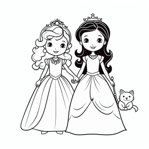 Queen - Royal girlfriends coloring picture