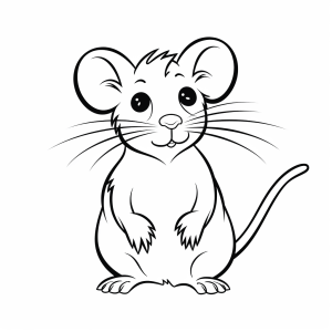 Rat - Cute rat drawing for kids