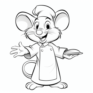 Ratatouille - Cooking mouse adventure: Creative coloring page