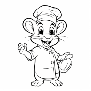 Ratatouille - Parisian cooking adventures coloring page