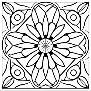 Relaxing mandala - Creative relaxation through drawing for children