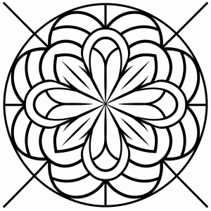 Relaxing mandala - Harmonious relaxation design to print out