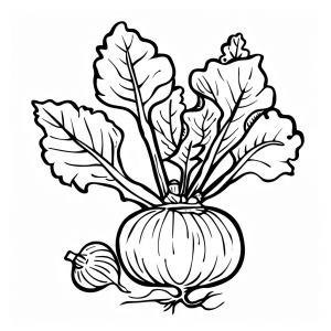 Rose bed in the garden - Coloring page Flower bed in the garden