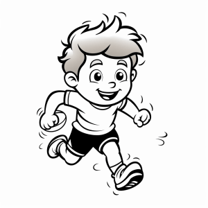 Rugby - Rugby player coloring page