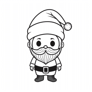 Santa Claus - Cheerful Santa Claus coloring page