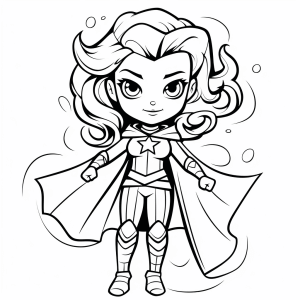 Scarlet Witch - Enchanting heroine coloring page