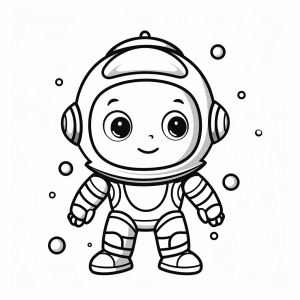 Seal - Space-Robby coloring picture